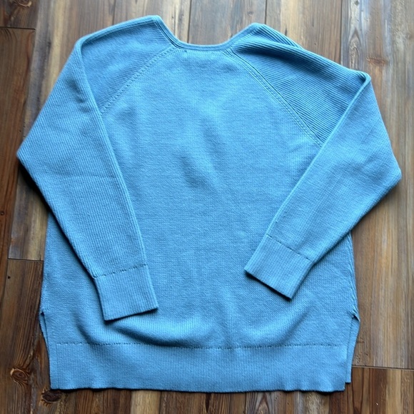 Athleta Hanover Tunic Sweater Size XL Light Blue Pullover S Wool Blend - Picture 9 of 10
